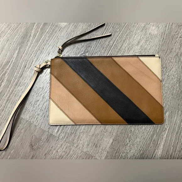 Lucky Brand Tri-Color Leather Wristlet - Picture 1 of 4